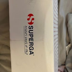 Superga sneakers, new, size 7.5. Pastel multi color eyelets.